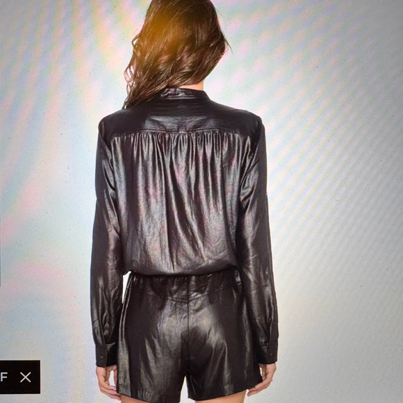 BCBGMaxAzria Shiny Romper - Picture 6 of 10